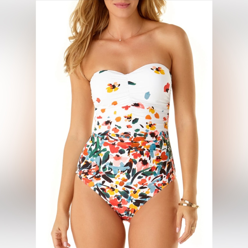 Anne Cole Center Ruched Swimsuit, 10